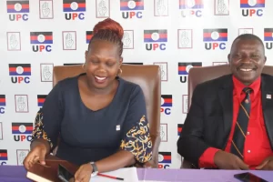 Eunice Apio at UPC party offices