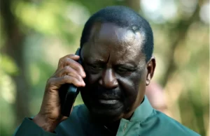 Raila Odinga, the leader of Azimion la Umoja