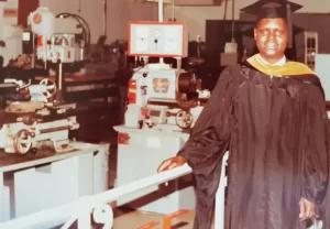 Charles Kwesiga at an American University 1980