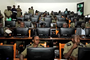 Uganda Police officers during the ITMS training
