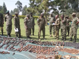 Some of the weapons recovered