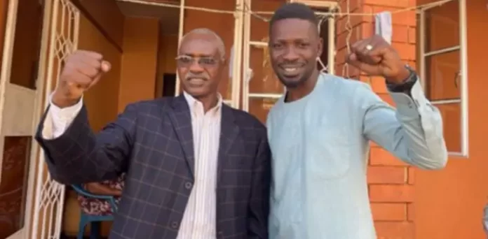 William Byaruhanga with Bobi Wine