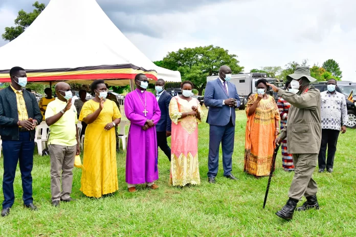 President Museveni together with Acholi sub region leaders