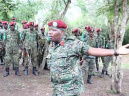 UPDF Contingent Commander, Colonel Michael Walaka Hyeroba