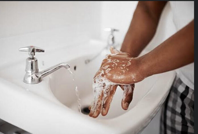 Washing hands