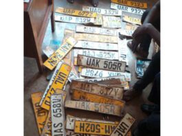 Number plate theft