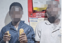 Police Apprehend Two Young Men with Panga and Knife in Wandegeya Night Patrol