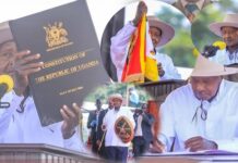 BREAKING: Museveni Sworn In for New 2026–2031 Term as Chief Justice Flavian Zeija Hands Over Instruments of Power at Kololo
